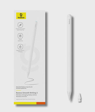 Baseus Stylus Pen: Draadloos Opladen, Magnetisch, 23u Batterij - Voor iPad Pro/Air/Mini