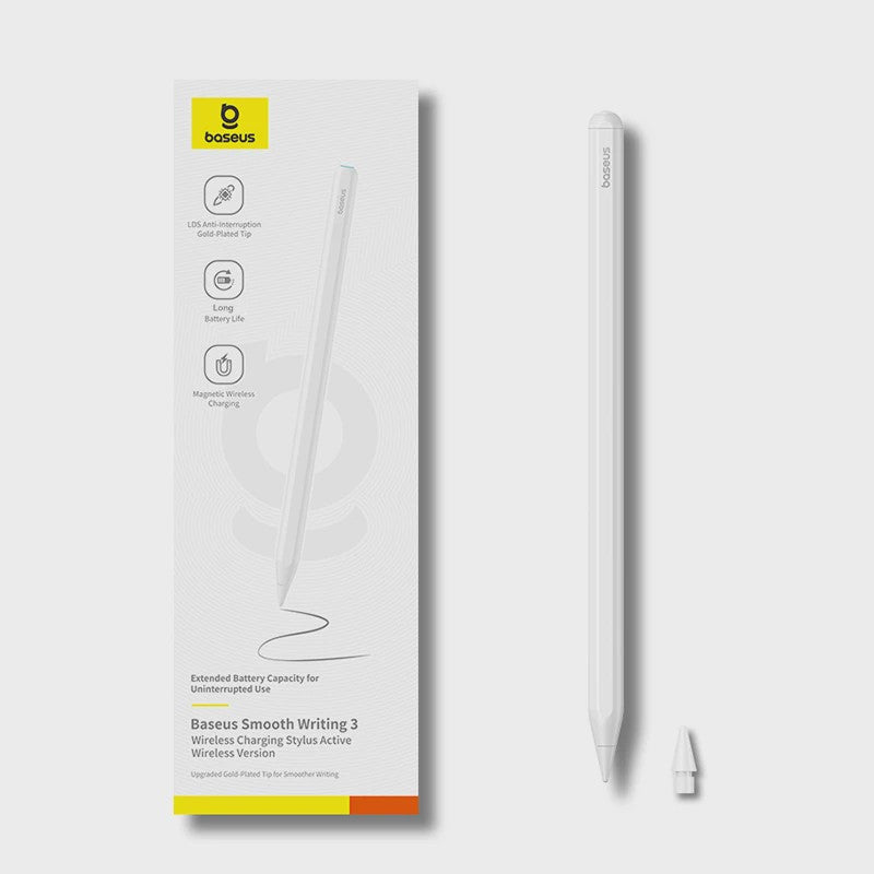Baseus Stylus Pen: Draadloos Opladen, Magnetisch, 23u Batterij - Voor iPad Pro/Air/Mini