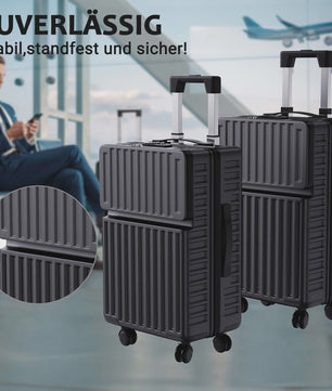 2-delige ABS Hardcase Koffer Set met TSA Slot - 20" & 24" Spinner Trolleys