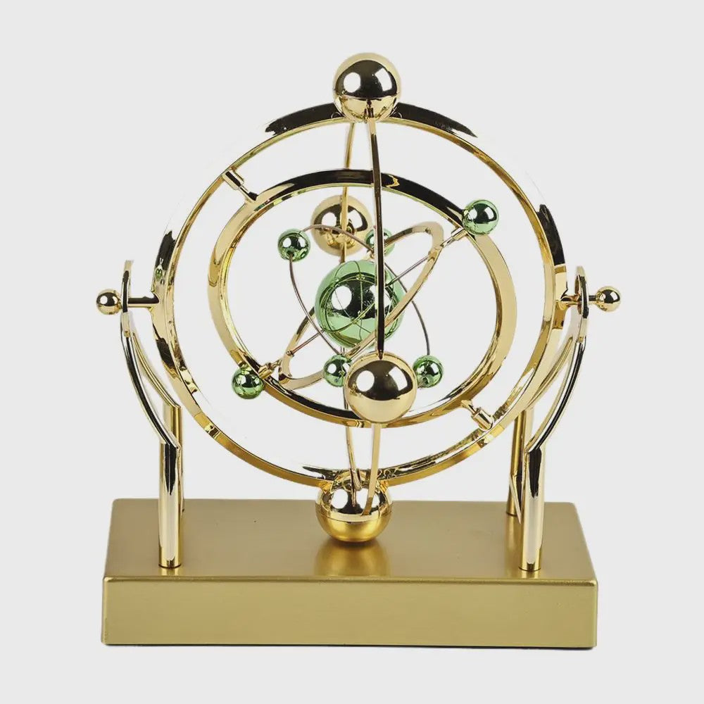 Perpetuum Mobile: Hemelse Orbit Pendel - Kinetische Kunst voor Bureau & Kantoor