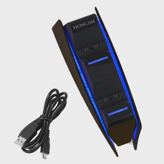 Dubbele Oplaadstandaard voor PS5 DualSense Controllers - Snel en Veilig Opladen