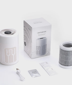 Draagbare Luchtzuiveraar met HEPA Filter, Ionisator & USB - Verwijder Rook, Geurtjes & Allergenen