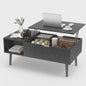 Verstelbare Lift Top Salontafel met Ruime Opbergruimte - 100x50 cm