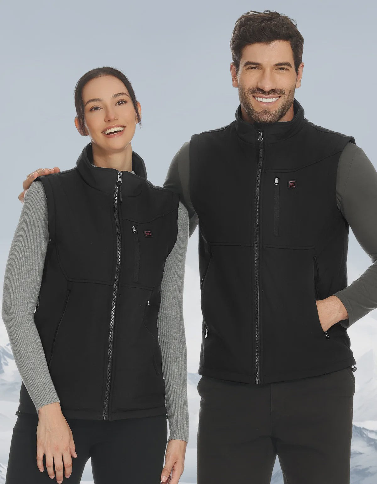 KEMIMOTO Elektrisch Verwarmd Vest Unisex - 6 Zones, 10000mAh Accu, App Bediening