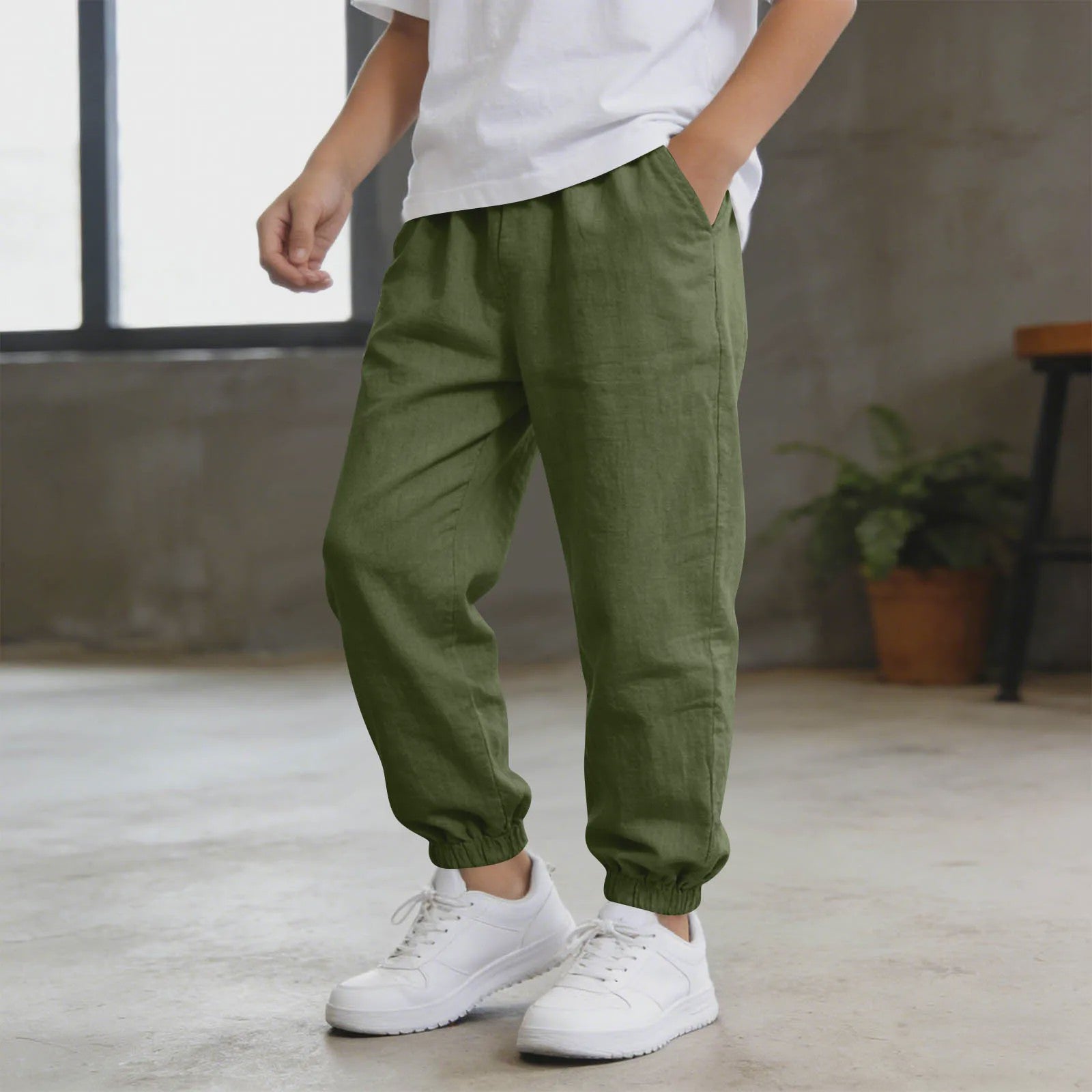 Linnen Broeken voor Jongens - Zomer, Casual & Lichtgewicht met Elastische Taille - Kinderkleding 5-14 Jaar