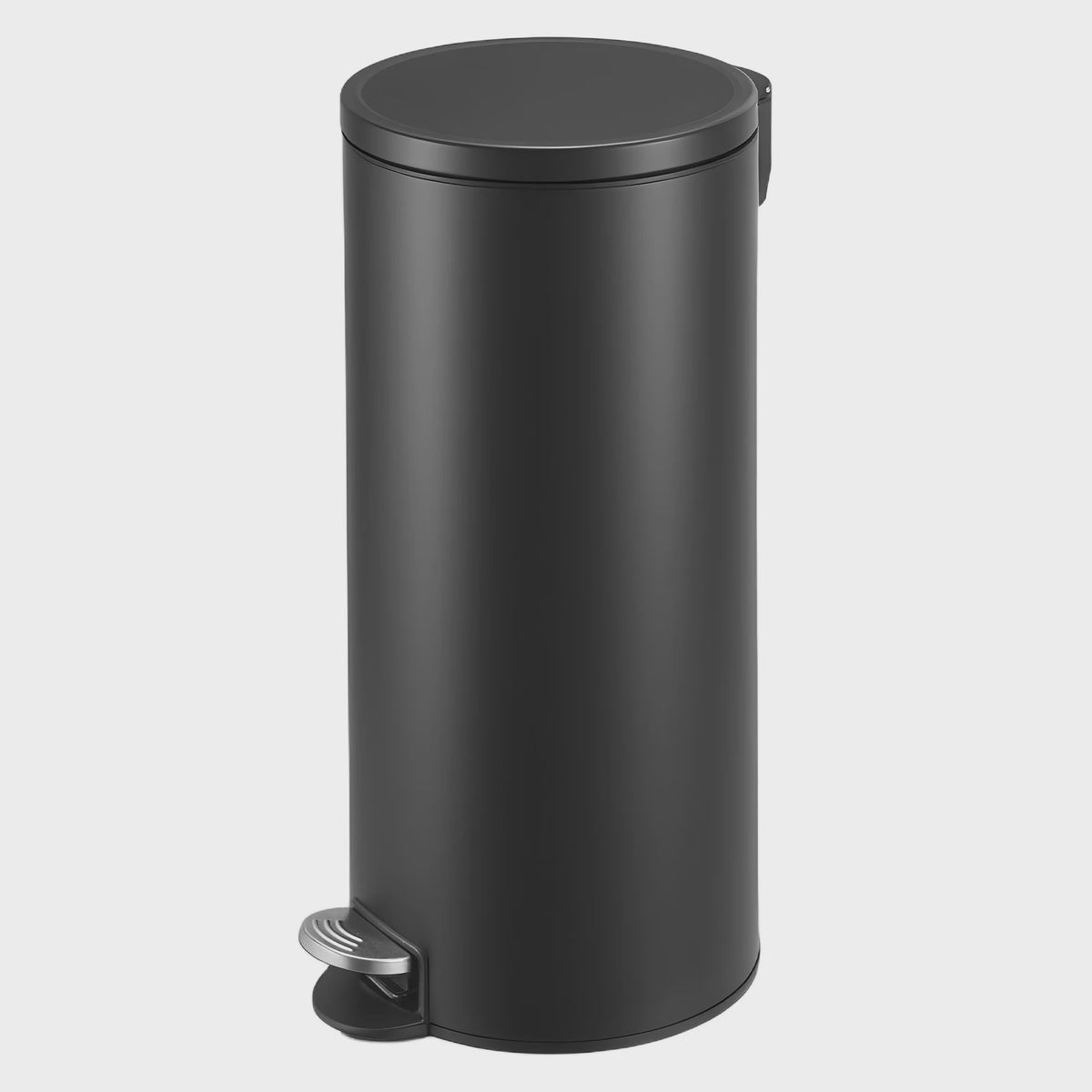 Songmics Keukenprullenbak 30L met Deksel en Soft Close - Zwart
