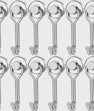 Krachtige Zwarte Magnetische Haken - Heavy Duty Ophanghaken met Sterke Magneet