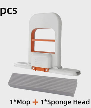 Compacte Zelfwringende Spons Mop - Handheld Mini Schoonmaakhulp voor Thuis