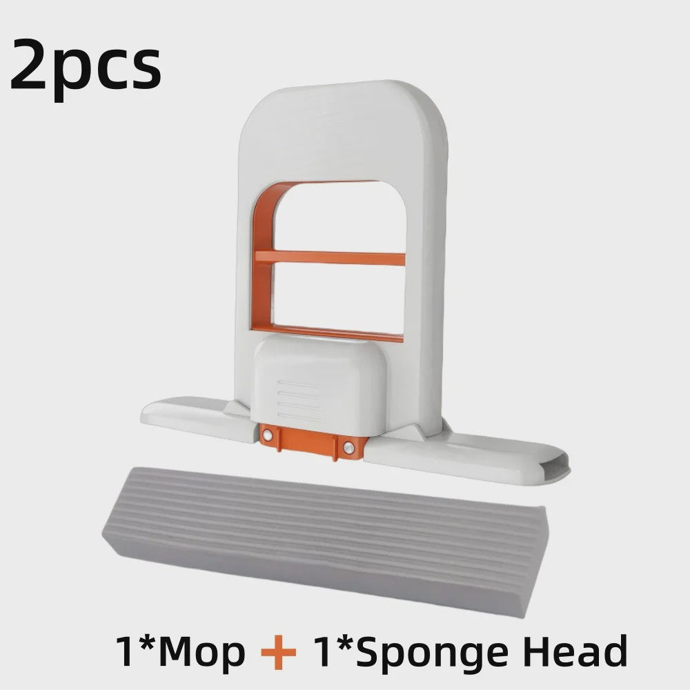 Compacte Zelfwringende Spons Mop - Handheld Mini Schoonmaakhulp voor Thuis