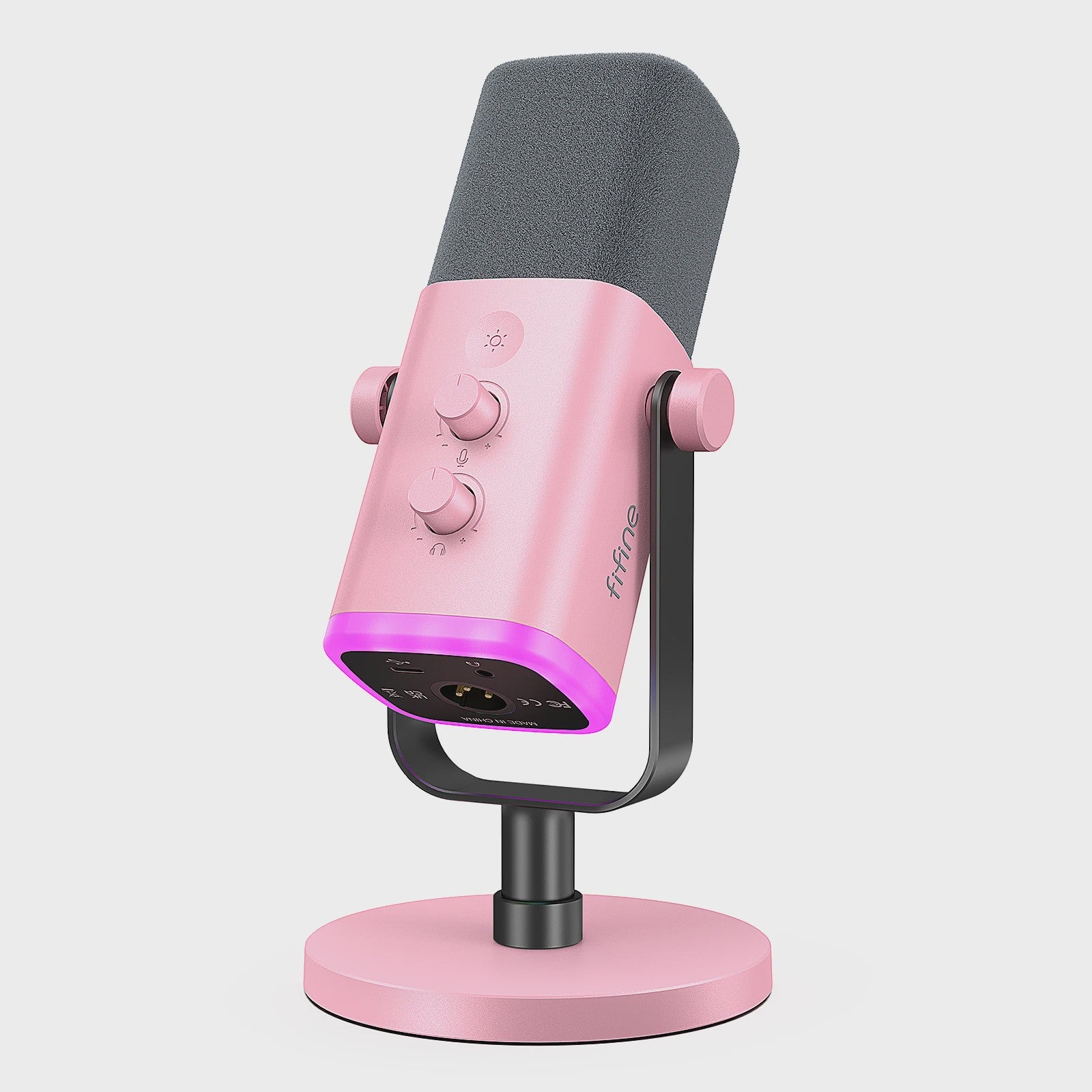 FIFINE AM8 Dynamische USB/XLR Microfoon met Touch Mute & RGB