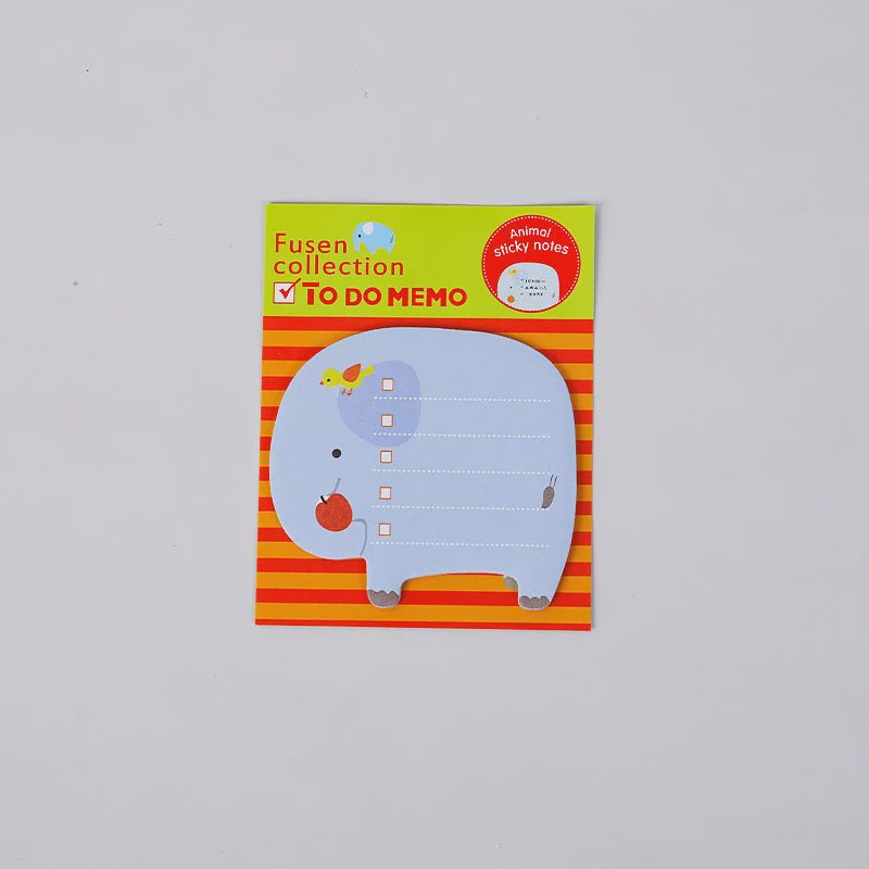8 Delige Set Schattige Dieren Sticky Notes - Panda, Kat, Varken & Meer