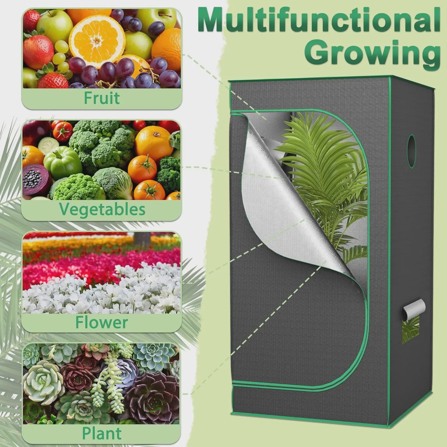 Professionele Kweek Telt - Indoor Growroom met Observatievenster & Reflecterende Mylar