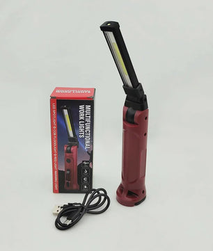 Oplaadbare COB Werklamp 180° Opvouwbaar met Magneet & Haak - USB