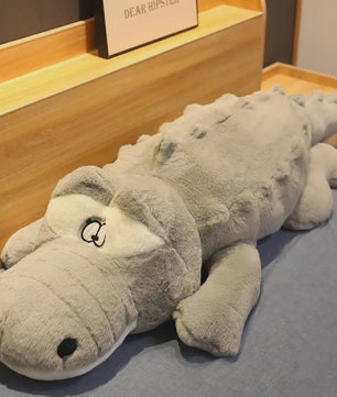 Levensgrote Pluche Alligator Knuffel - Zacht Krokodil Kussen 60-150cm