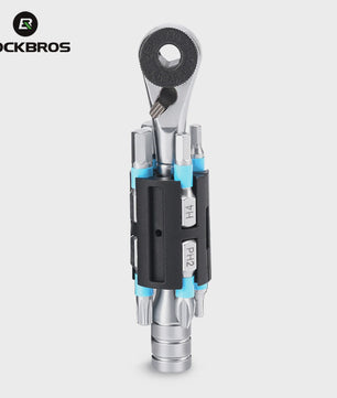 ROCKBROS Draagbare Fiets Ratel Gereedschapset - Lichtgewicht & Compact met 8 Bits