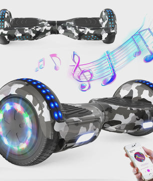 RCB Hoverboard 6.5 Inch Zelfbalancerend Elektrisch voor Kinderen & Volwassenen met Bluetooth en LED Verlichting