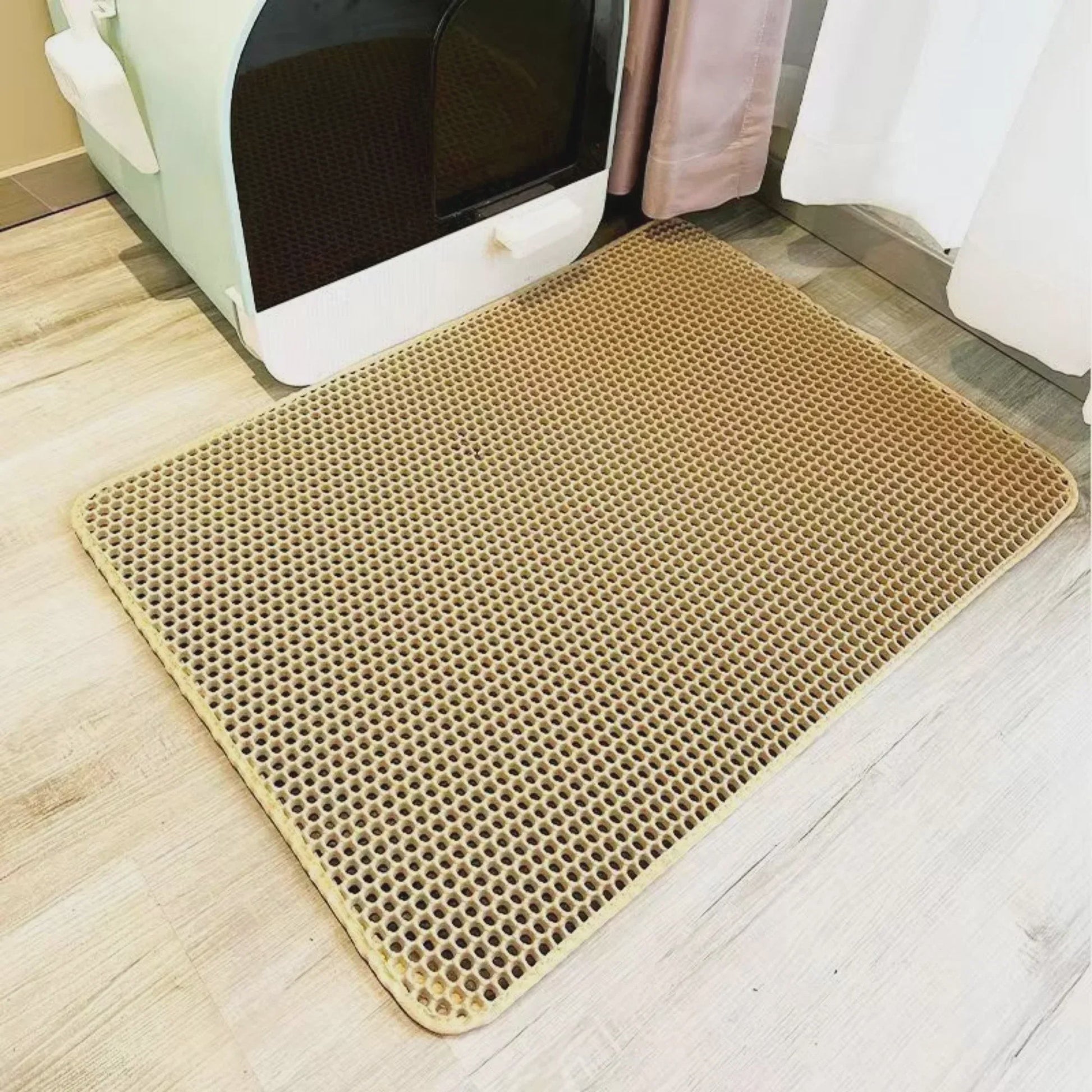 Waterdichte Dubbellaagse Kattenbakmat - Anti-slip & Wasbaar - Houdt Zand Tegen