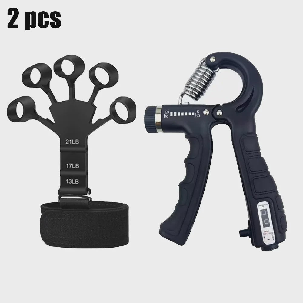 Verstelbare Hand Gripper met Teller - Krachtopbouw & Vinger Training