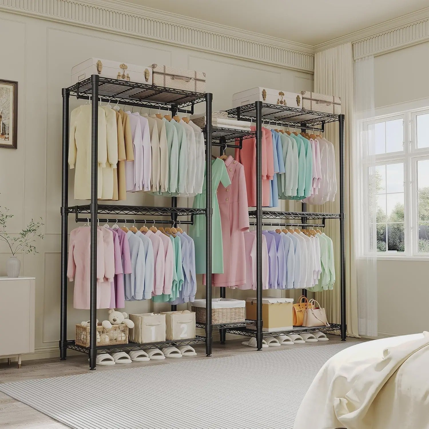 Robuuste Kledingrek & Garderobe Organizer - Verstelbaar en Modulair