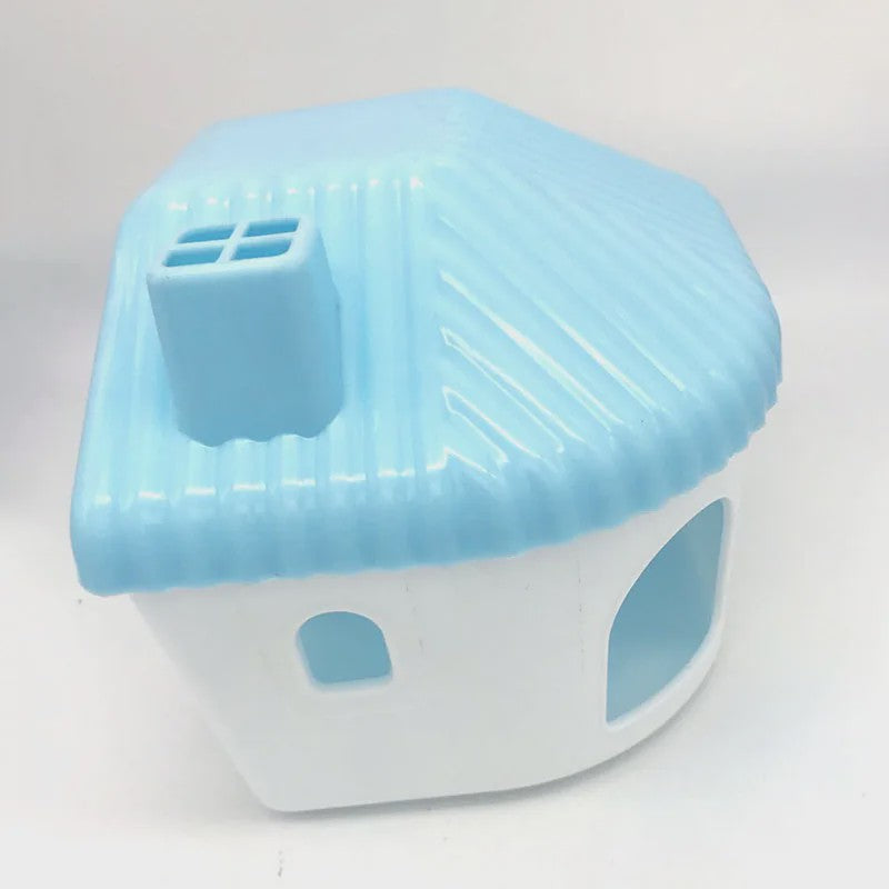 Vrolijk Kleurrijk Huisje voor Hamster & Cavia - Plastic Speelgoed & Slaapplek