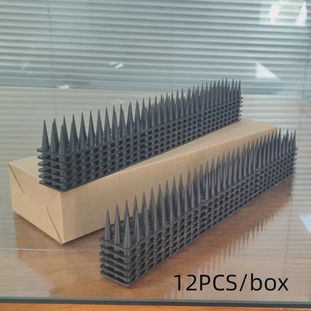 12x Humane Vogel- en Kattenwering - Plastic Prikkelstrips, Geen Stroom Nodig - 43cm per strip
