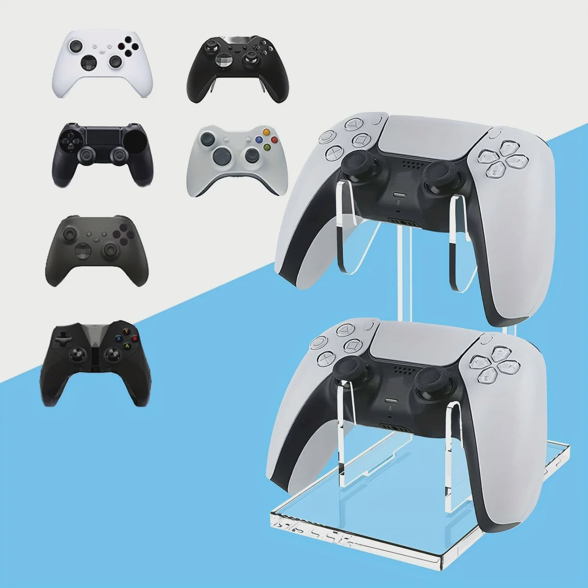 Dubbele Controller Standaard Universeel - Stijlvolle Opberger voor Gamepads