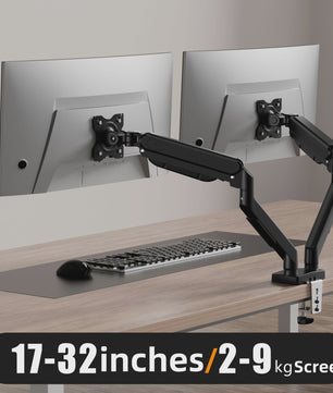 Dubbele Monitorarm voor 13-32 inch Schermen | Verstelbaar & Draaibaar