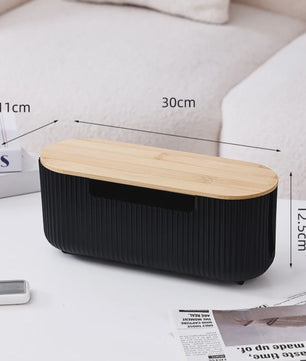 Stijlvolle Kabel Organizer Box met Deksel - Orde op Bureau en Werkplek