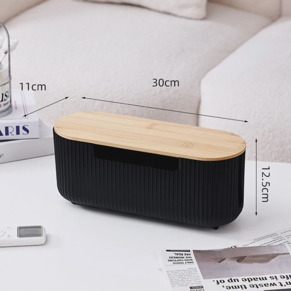 Stijlvolle Kabel Organizer Box met Deksel - Orde op Bureau en Werkplek