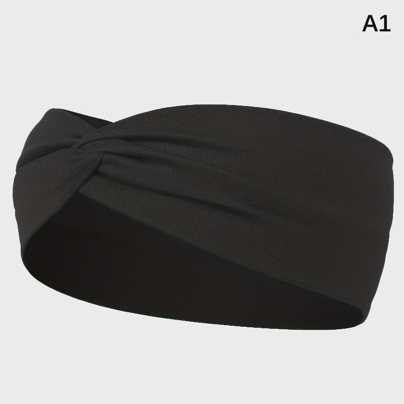 Brede Elastische Sport Hoofdband - Zweetabsorberend & Antislip voor Dames