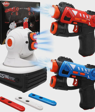CSTAG Laser Tag Projector Spel: Interactieve Jacht op UFO's, Eenden & Dino's