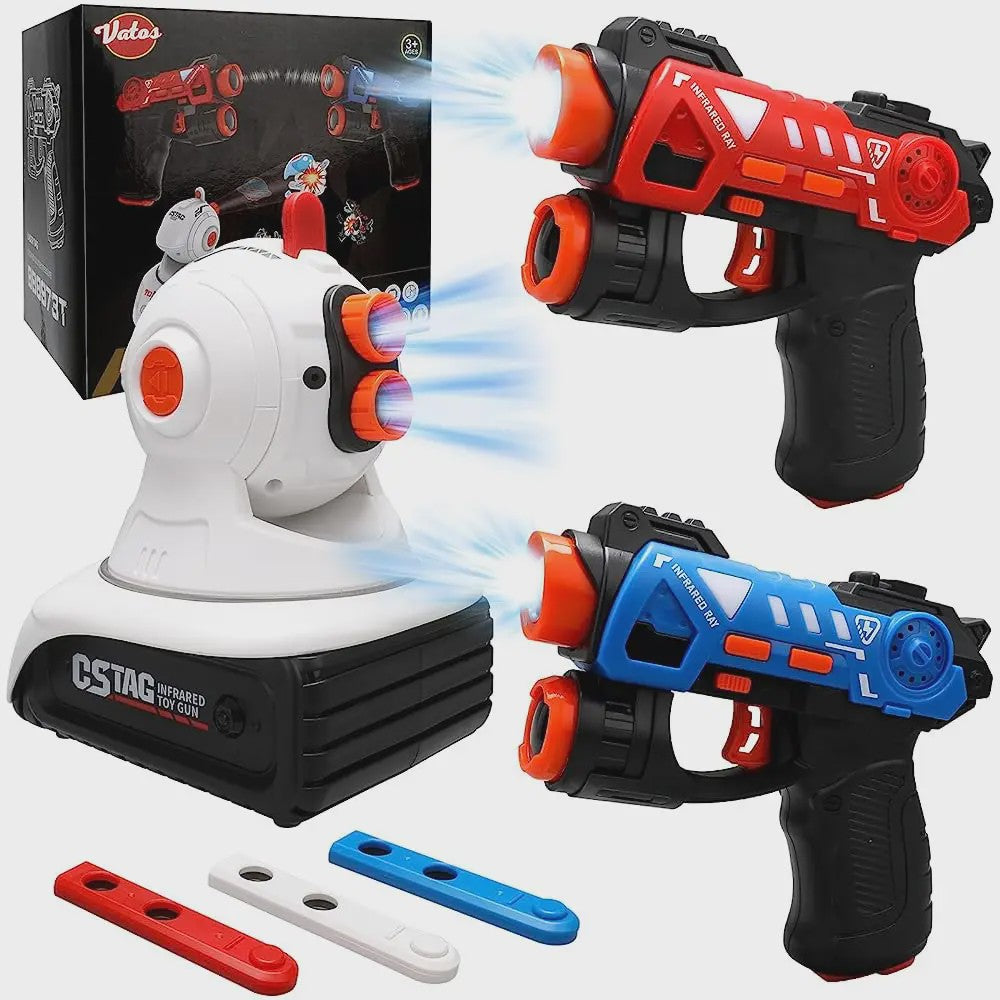 CSTAG Laser Tag Projector Spel: Interactieve Jacht op UFO's, Eenden & Dino's