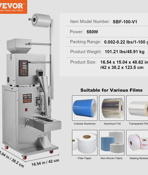 Automatische Verpakkingsmachine voor Poeder & Granulaat (1-100g)