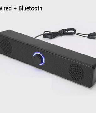 Draadloze Bluetooth Soundbar voor PC, TV & Laptop - Compact en Krachtig Geluid