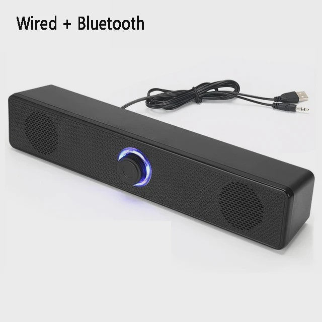 Draadloze Bluetooth Soundbar voor PC, TV & Laptop - Compact en Krachtig Geluid