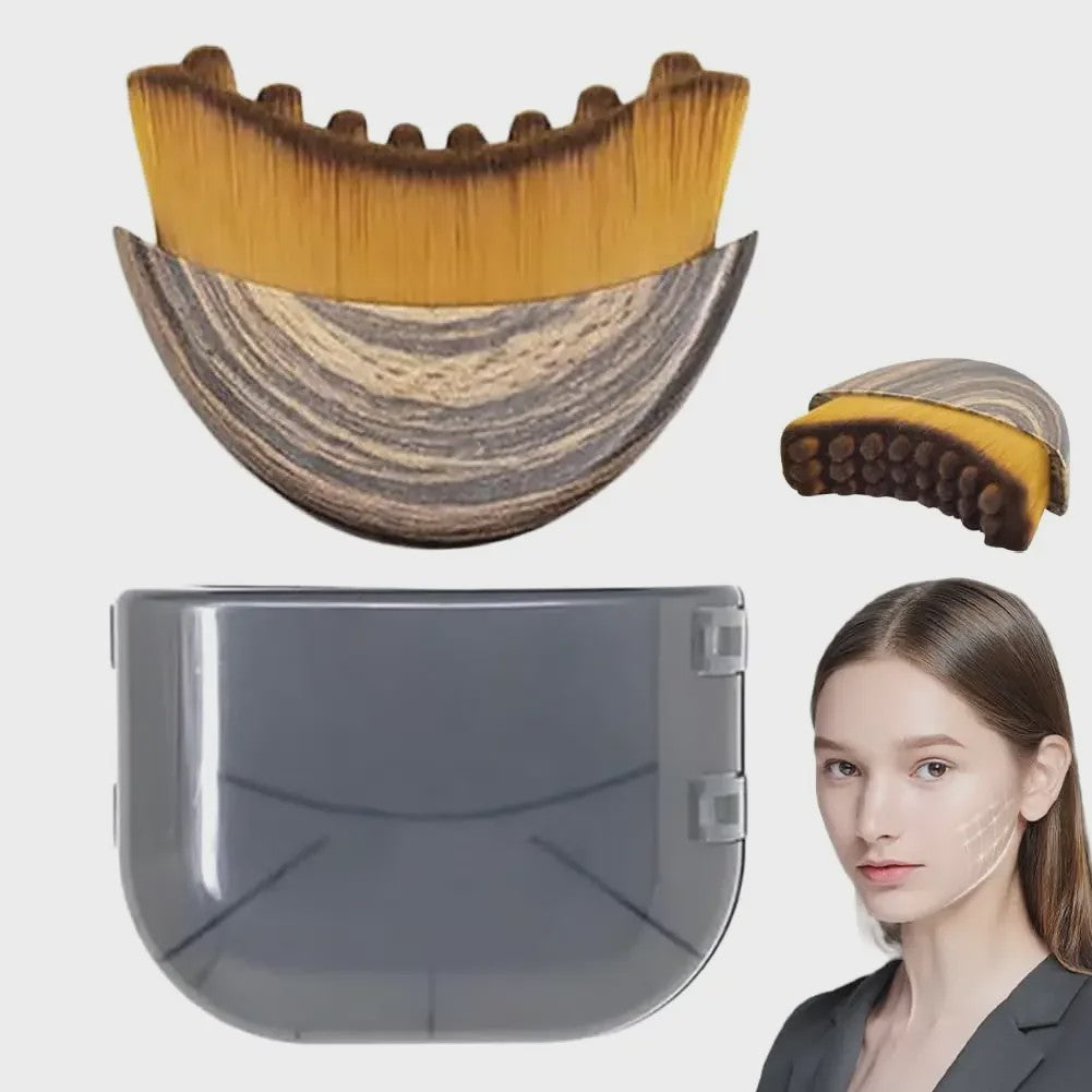 Lymfatische Contour Gezichtsbruis - Ergonomische Massage Tool voor Gezicht & Lichaam