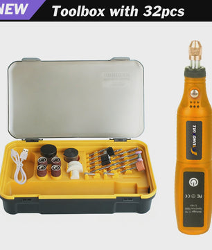 Draadloze Mini Rotary Tool: USB Oplaadbare Boor & Polijstmachine voor DIY Projecten