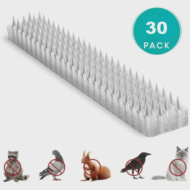 Set van 10, 20 of 30 Anti-Vogel Prikkers - Duurzame PVC Spikes voor Tuin, Hekken en Dakgoten