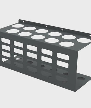 Wandmontage Kit Tube Houder voor 11 Tubes - Ruimtebesparende Werkplaats Organisatie