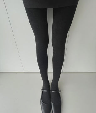 Dames Panty Hoge Taille Elastische Druk Tights - Autumn Gray - Body Shaping Leggings