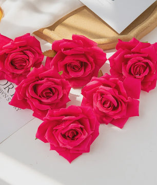 100x Kunst Rozen Hoofden 10cm - Decoratie voor Bruiloft, Kerst, Scrapbooking & Meer