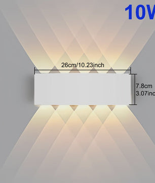 Waterdichte LED Wandlamp voor Buiten en Binnen - Sfeervol Up & Down Licht