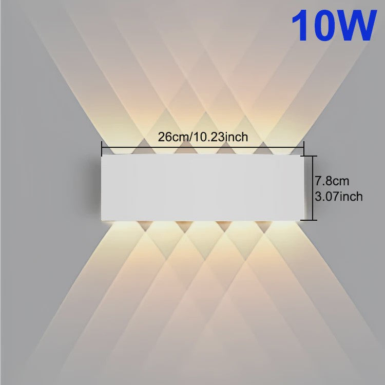 Waterdichte LED Wandlamp voor Buiten en Binnen - Sfeervol Up & Down Licht