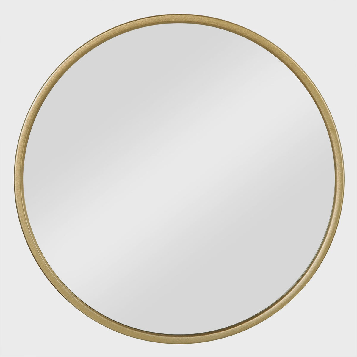 Moderne Ronde Wandspiegel met Gouden Metalen Frame - SediaXL