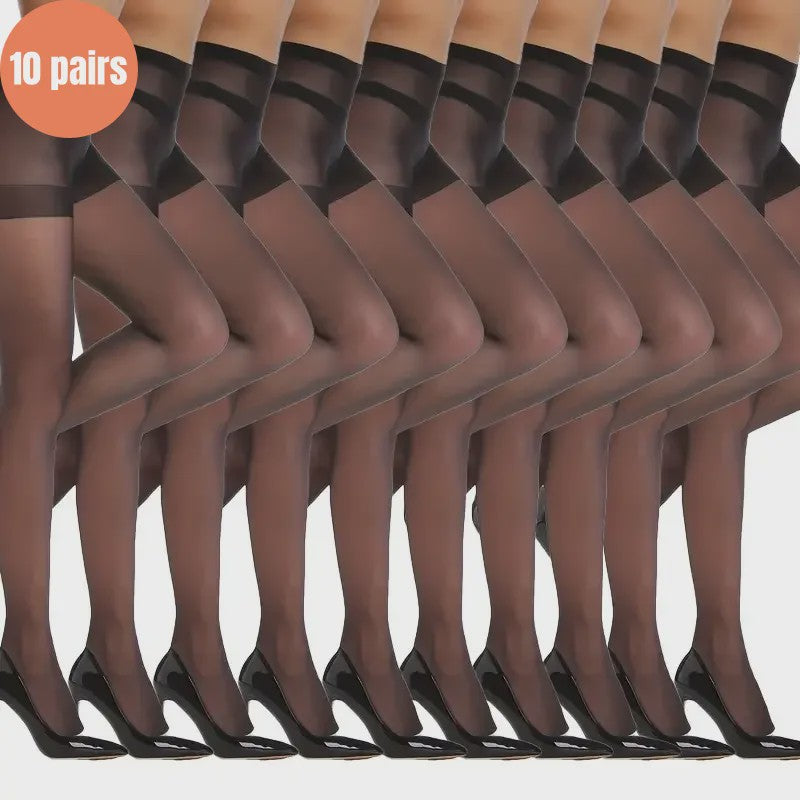 Dames Pantyhose & Leggings: 2/5/8/10 Paar - Zijdezacht, Anti-Haak, Ademend & Ultra-Dun