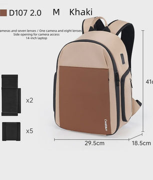 Veelzijdige Camera Schoudertas: Compacte Sling Bag & Rugzak voor DSLR, Lenzen en iPad