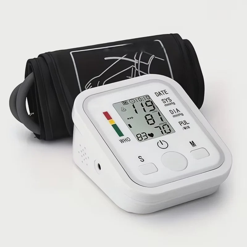 Digitale Bloeddrukmeter Bovenarm - Automatisch, Dubbele Gebruiker, Tri-Color Display