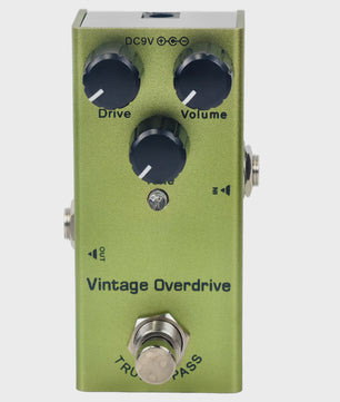 Veelzijdige Gitaarpedaal: Overdrive, Distortion, Chorus, Delay, Tremolo & Analog Delay met True Bypass