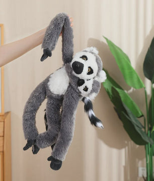 Lange Arm Aap, Luiaard, Orang-oetan & Lemur Pluche Speelgoed - Hangend Knuffel (50/70cm)