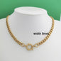 Gouden Roestvrij Stalen Ketting met Sailor Sluiting - Unisex Choker